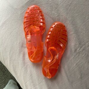 Pink 90s Jelly Sandals